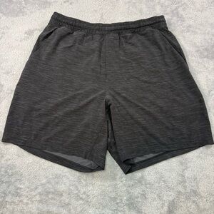 Lululemon Mens Shorts Black Athletic Gym Training Performance Comfortable size L